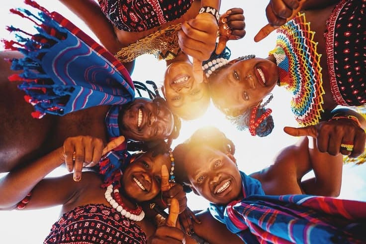 Diverse African leaders collaborating